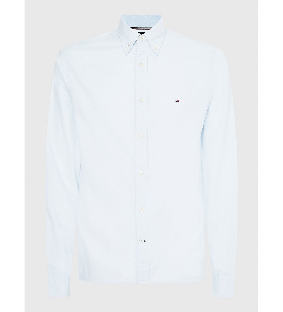 Camisa Tommy Hilfiger Coleção 1985 TH Flex azul