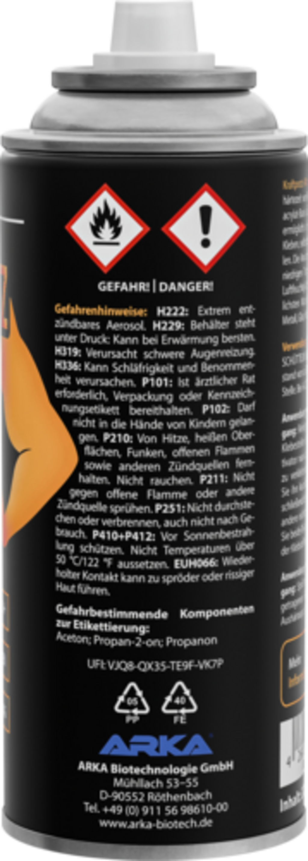 ARKA  Kraftprotz Aktivator Spray, 200 g    Starker Beschleuniger für Sekundenkleber