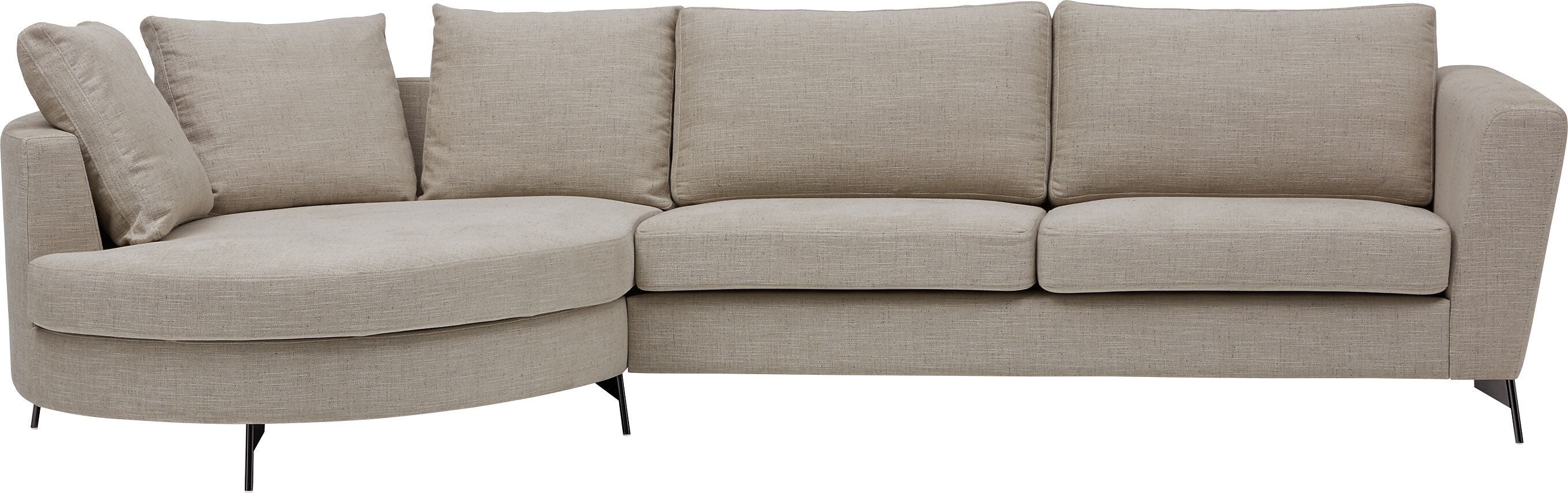 DIENER B St Brescia Ecksofa.l, beige - Beige / B: 309.0 cm x T: 148.0 cm x H: 81.0 cm