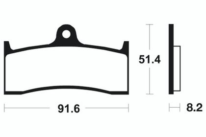 Plaquettes de freins Tecnium Racing métal fritté carbone - MCR176