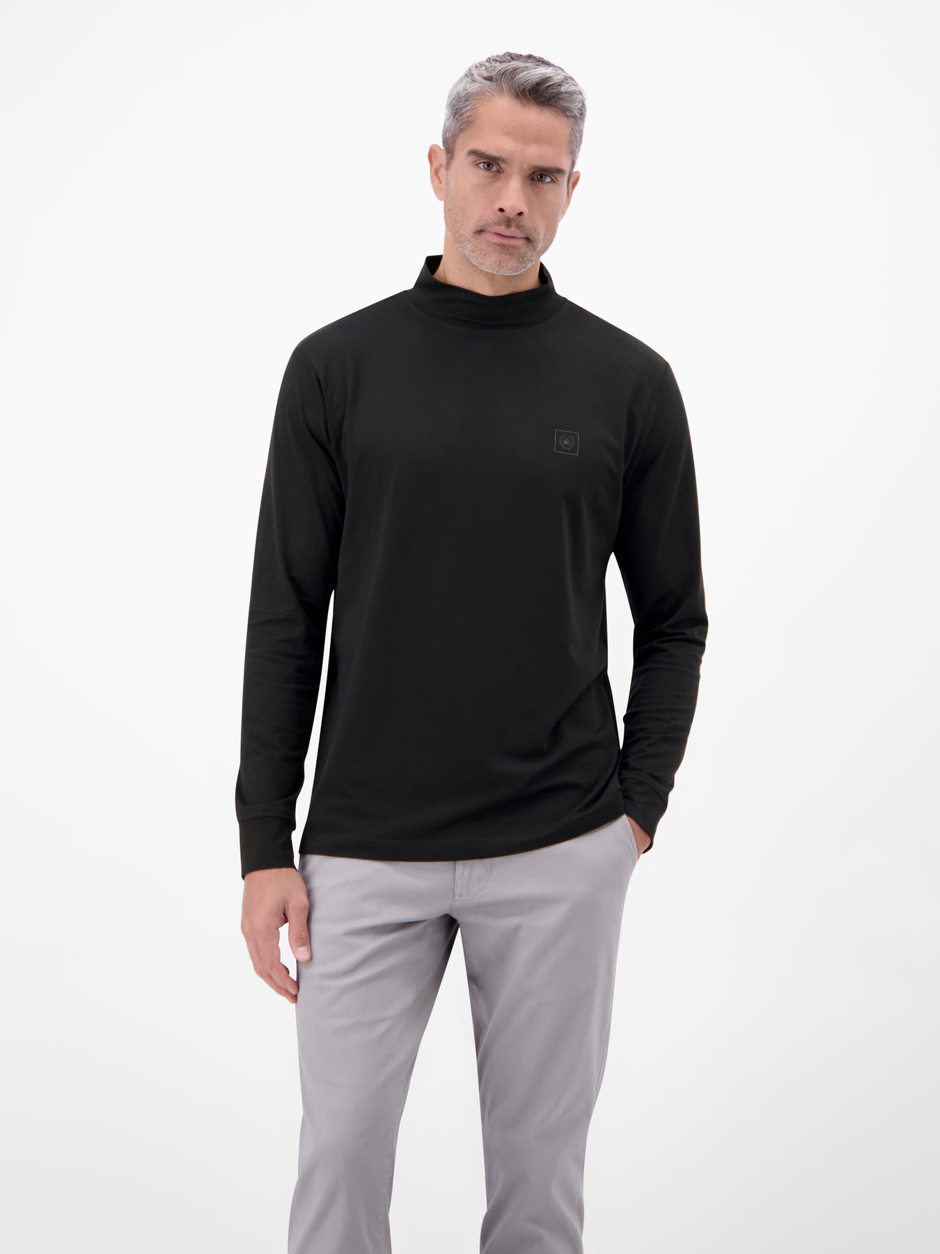Herren-Shirt mit modischem Turtleneck