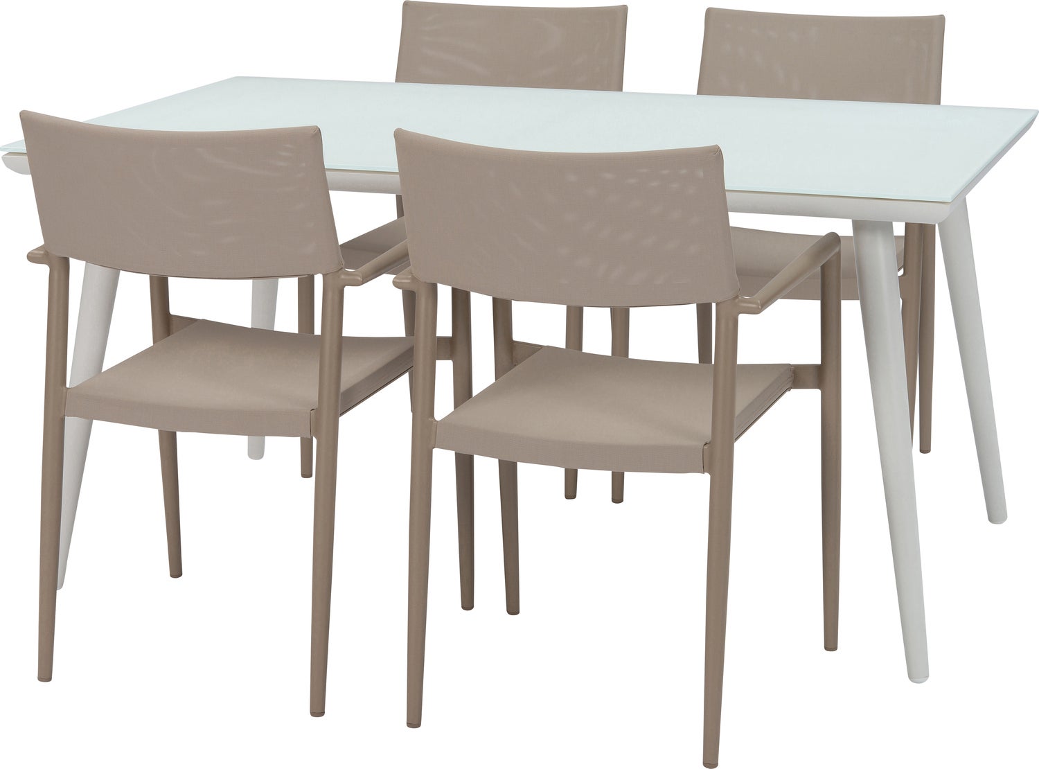 Intratuin eettafel Cas wit 152 x 90 x 74,5 cm