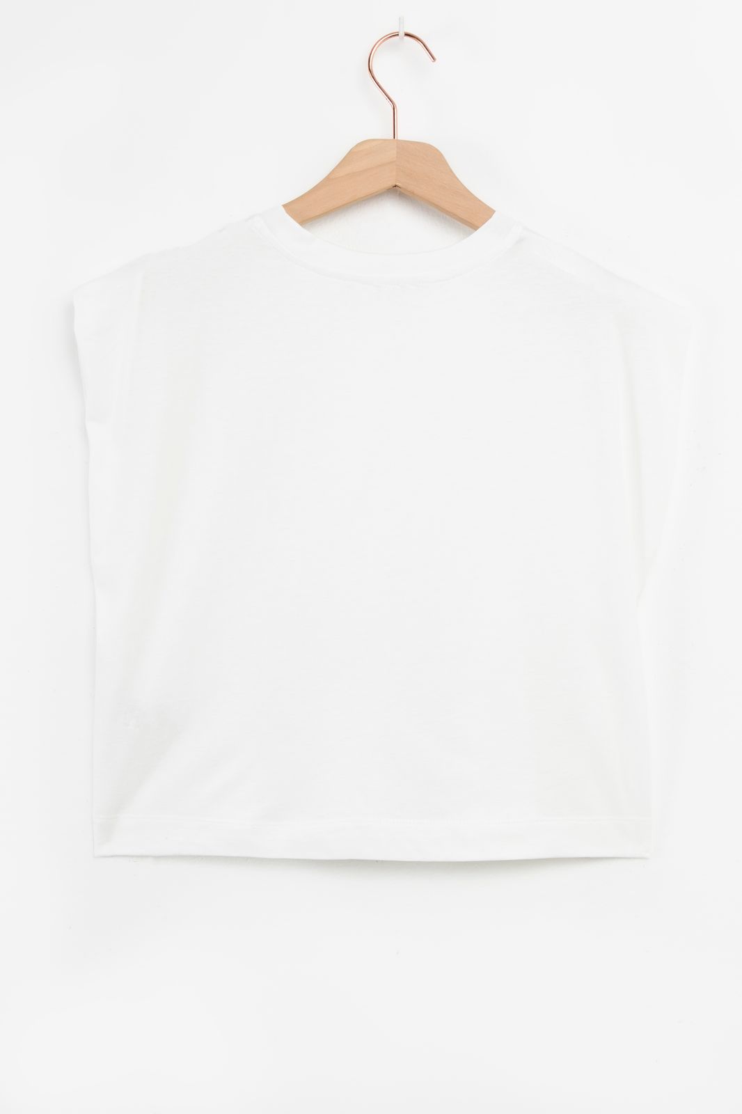 Wit cropped T-shirt