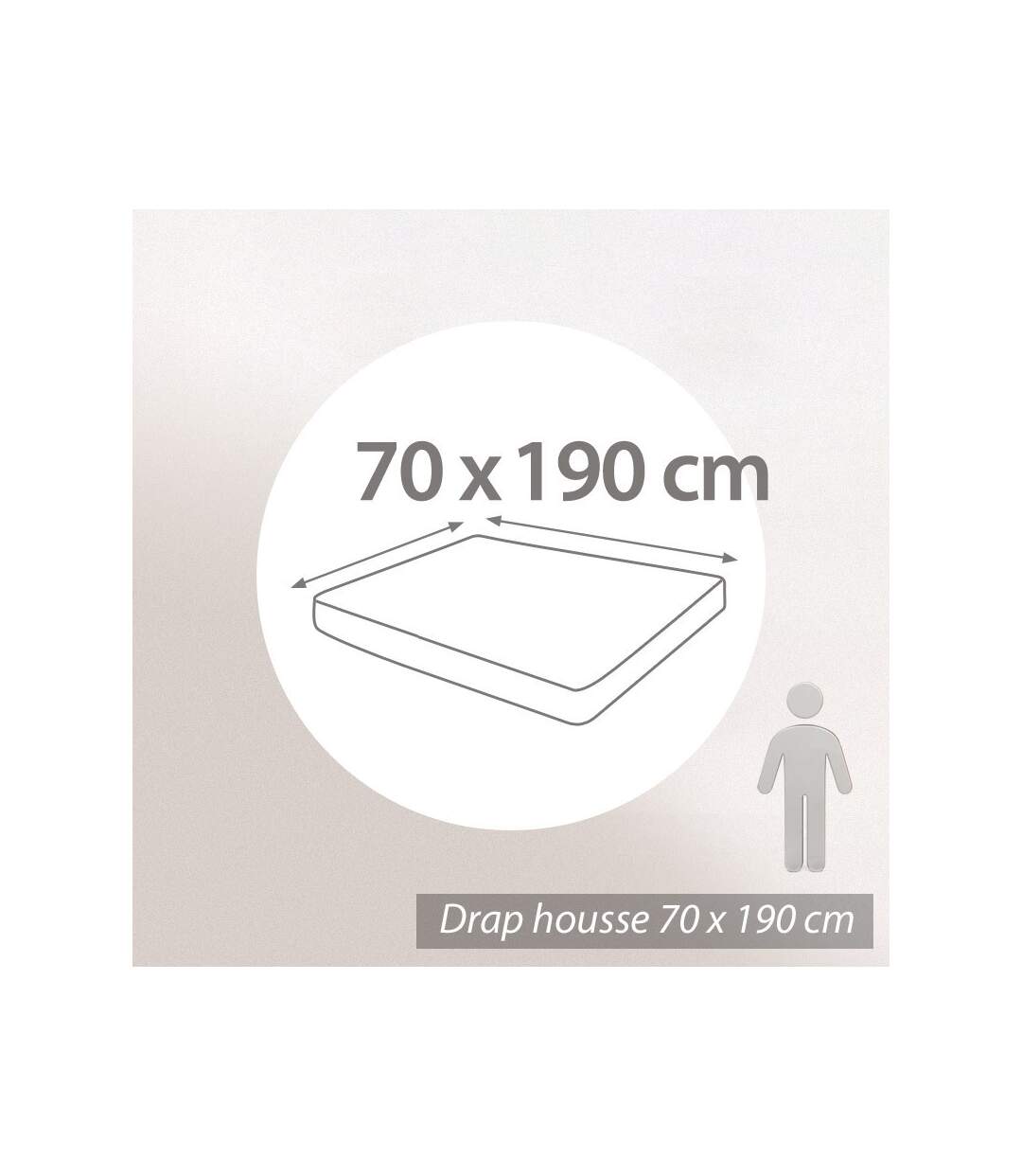 Protège matelas imperméable Antony blanc 140x200 Bonnet 30cm