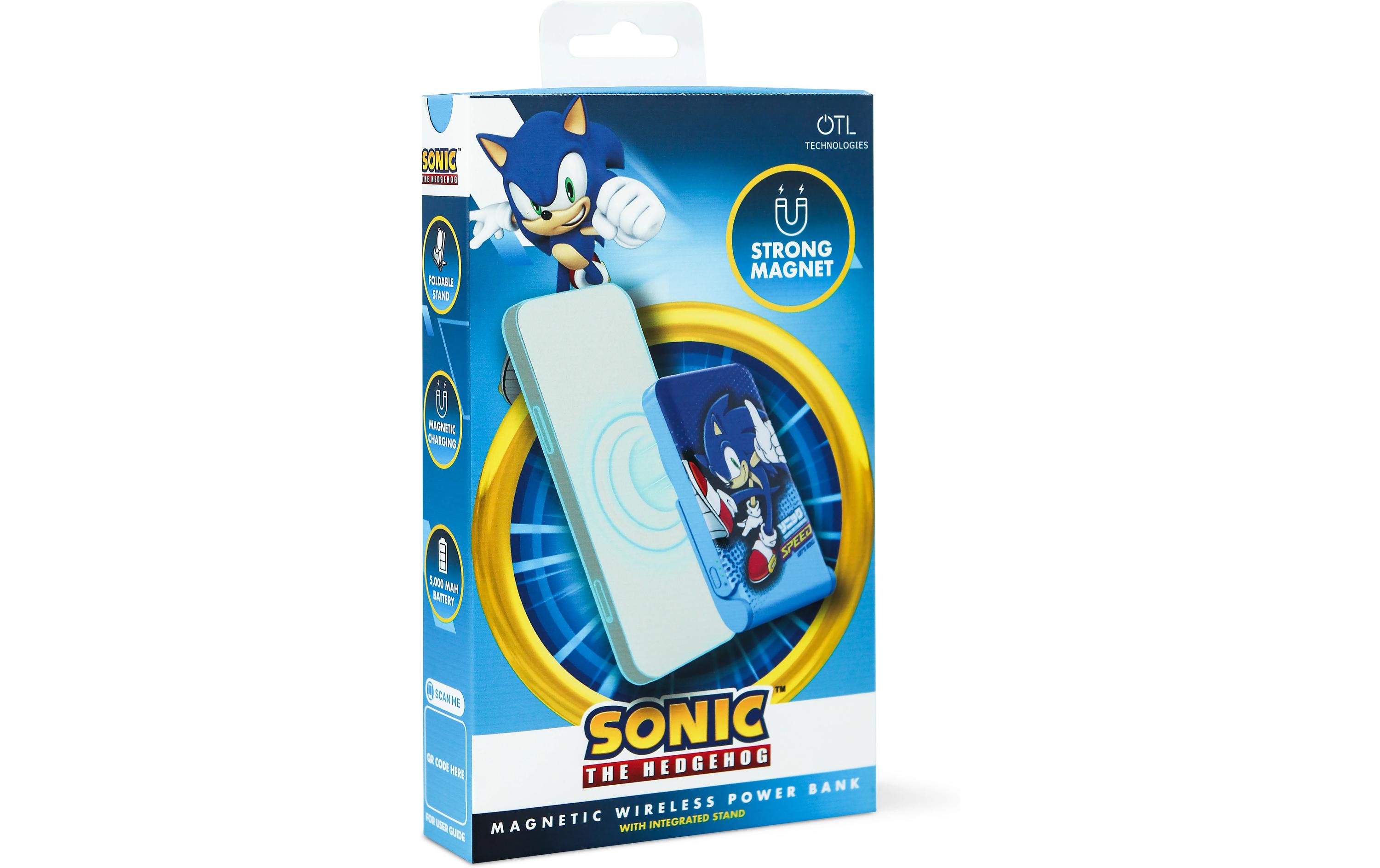 Powerbank Sonic lets roll! 5000 mAhPowerbank mit integriertem Wireless Charger und Standfuss im Sonic-Design