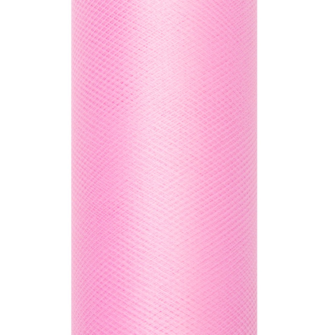 Roze Tule Rol 15cm 9m