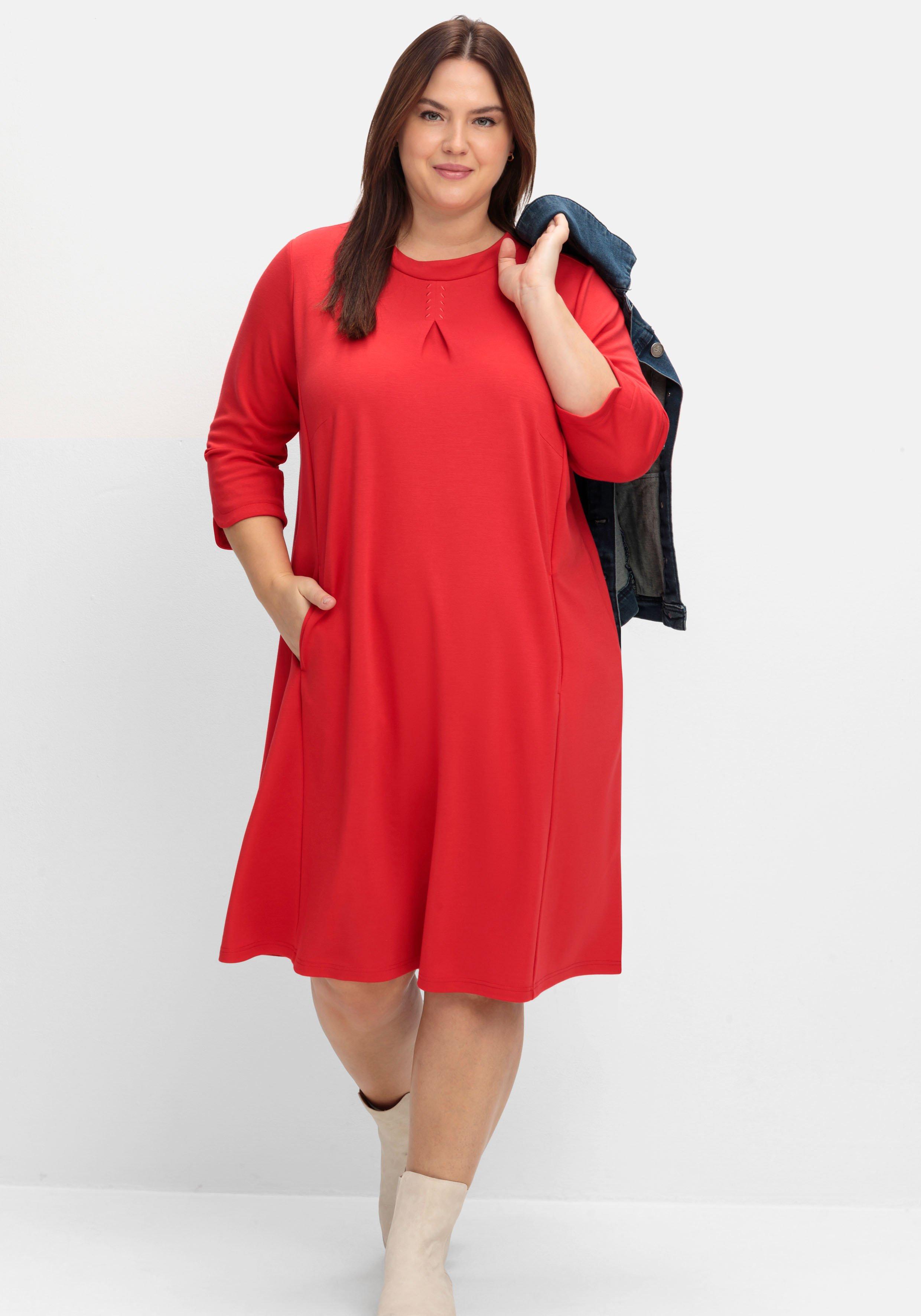 Shirtkleid in A-Linie, mit Taschen