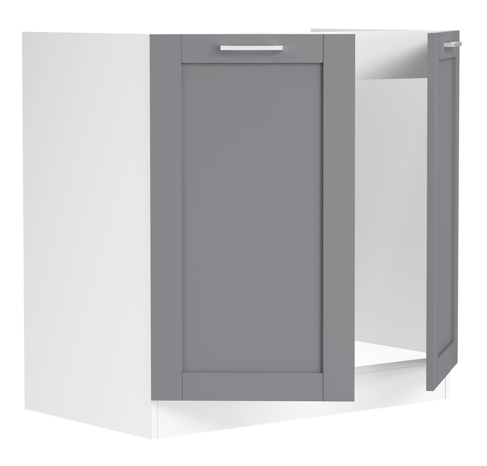 Spülenunterschrank COLURA - weiß-anthrazit - 80 cm