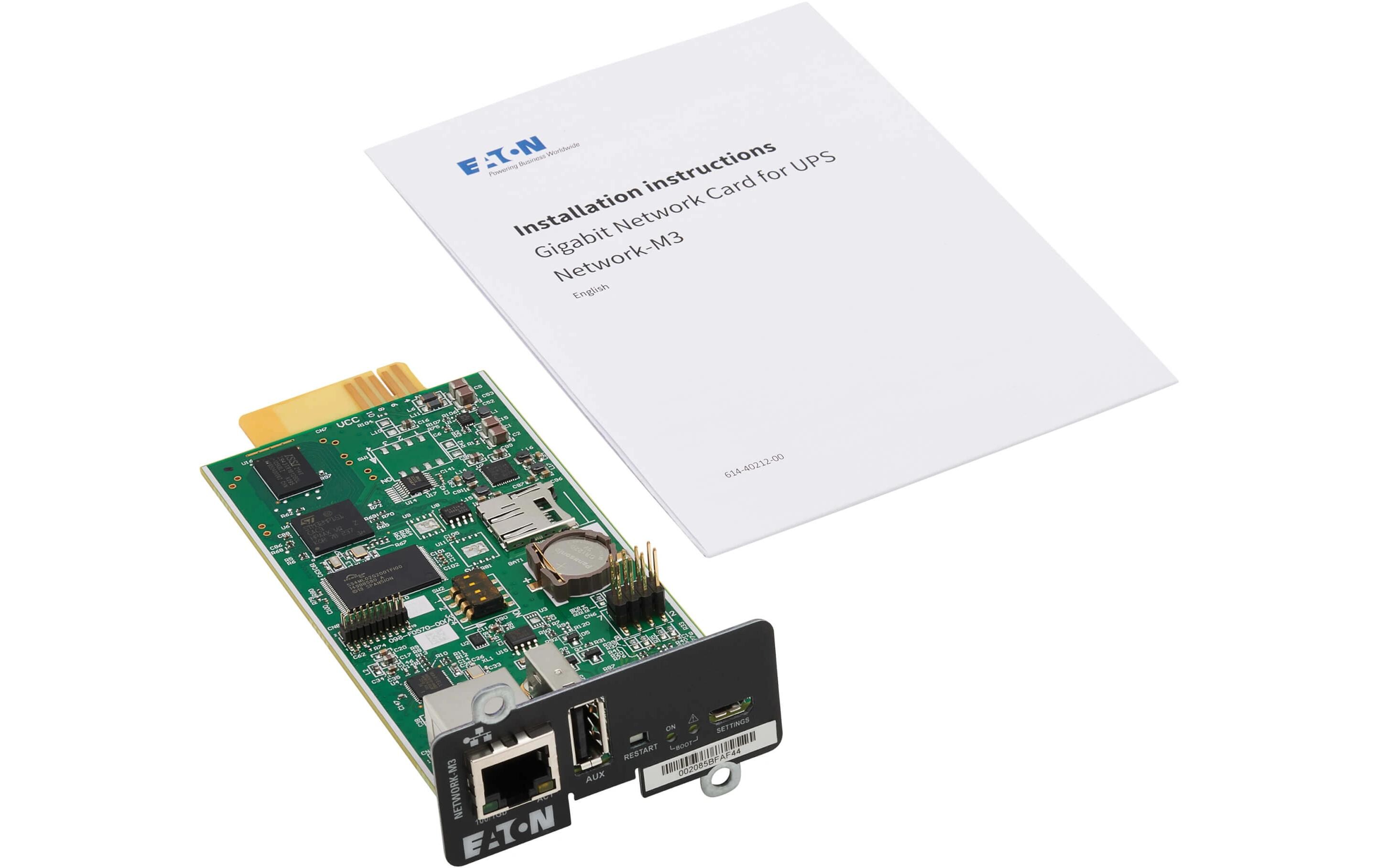 Network-M3 Gigabit Network Card M3<br>Eaton NETWORK-M3 Netzwerkkarte Internes Ethernet 1000 Mbps