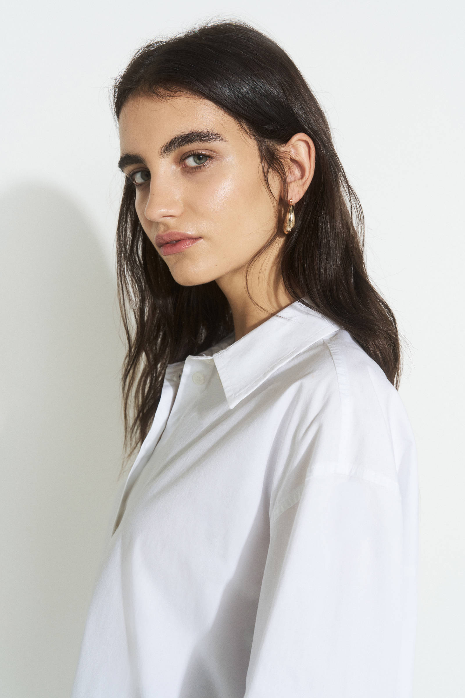 Ruby oversized poplin blouse wit