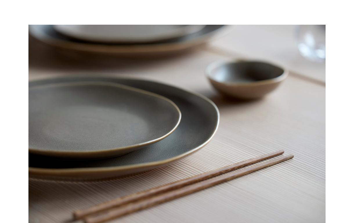 Speiseteller Shoku Ø 27 cm, 6 Stück, Braun<br>Essteller-Set