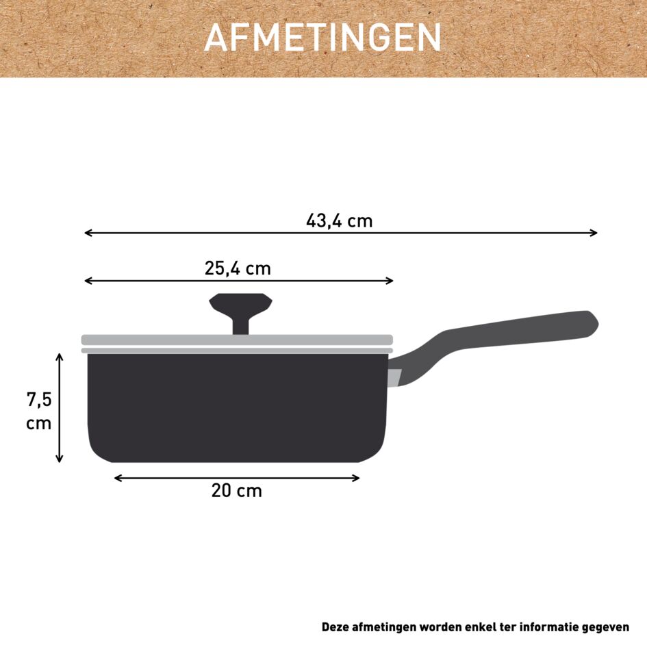 Renew ON keramische hapjespan 24 cm - inductie