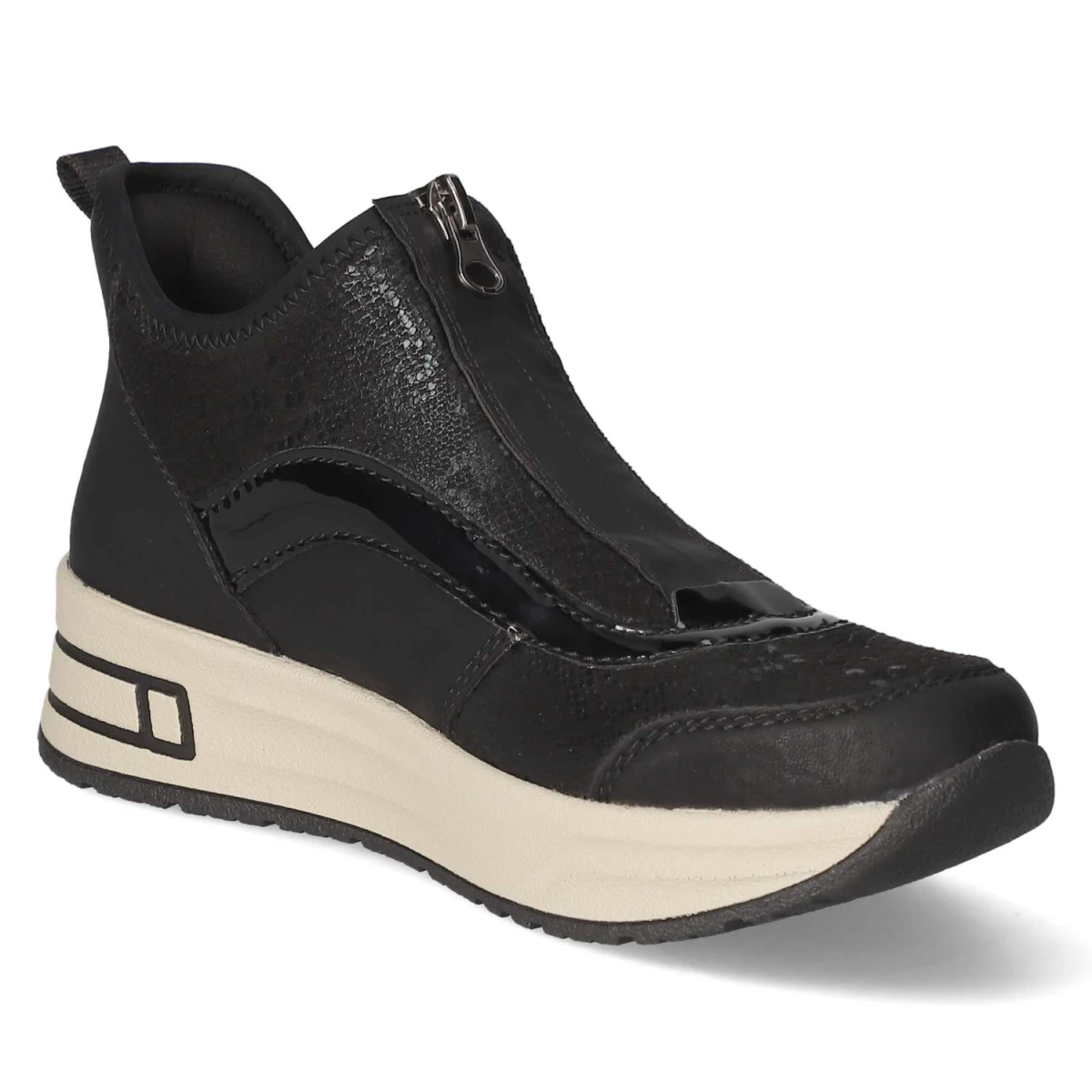 RiekerSlip On Sneaker - schwarz
