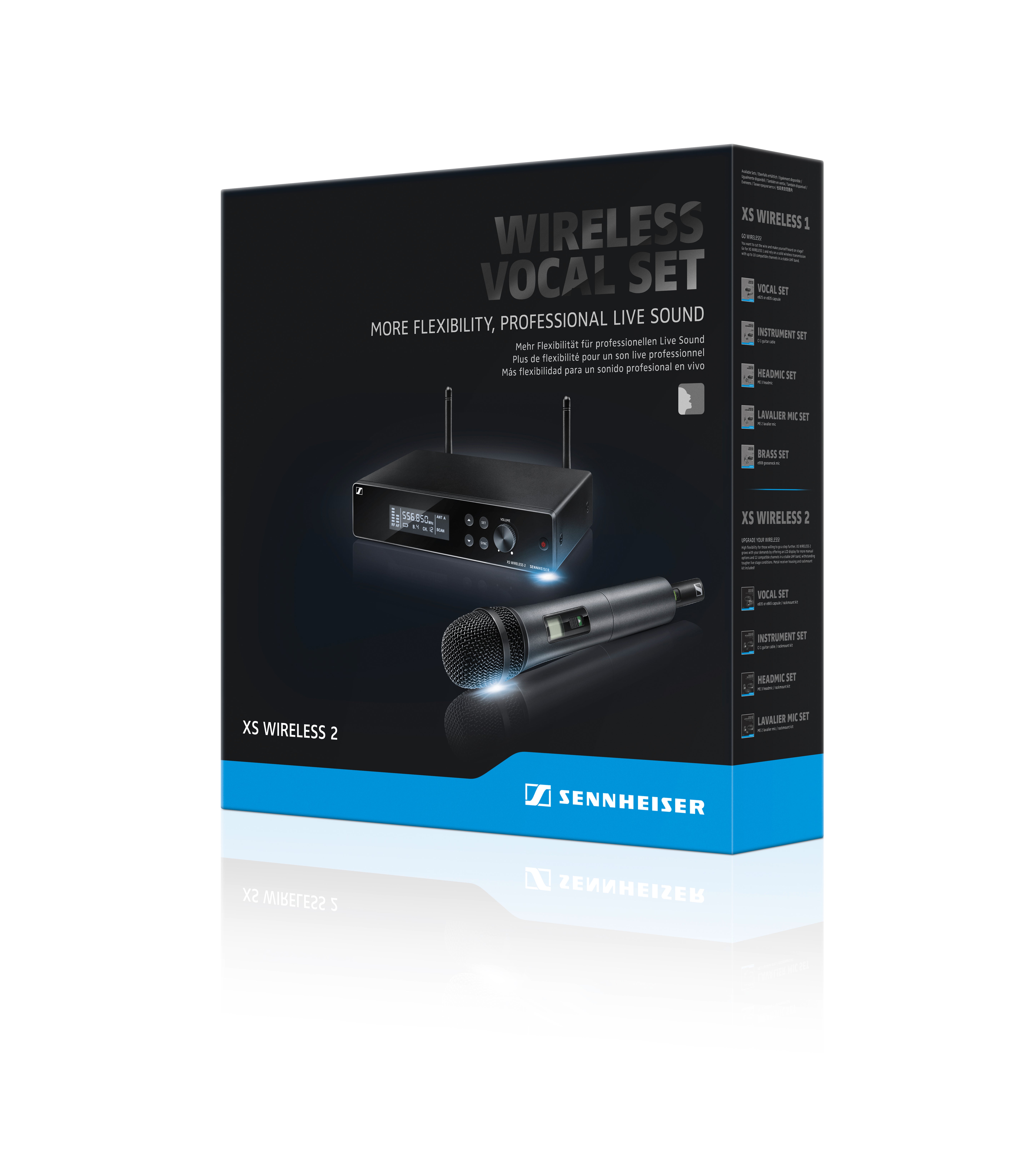 Sennheiser XSW 2-835 dynamische vocal set (E: 821-865 Mhz)