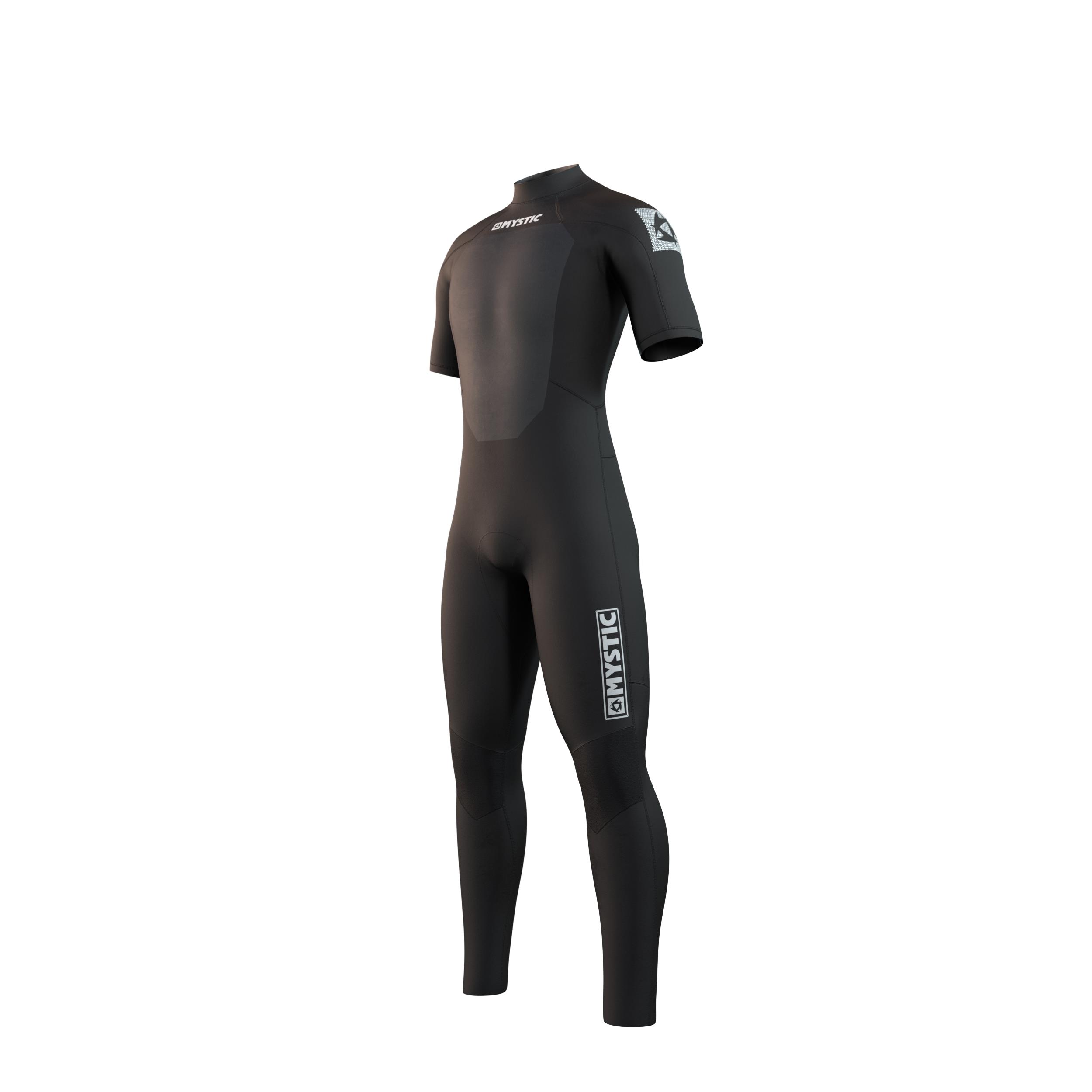 Mystic Brand Shortarm 3/2mm Bzip Flatlock Black