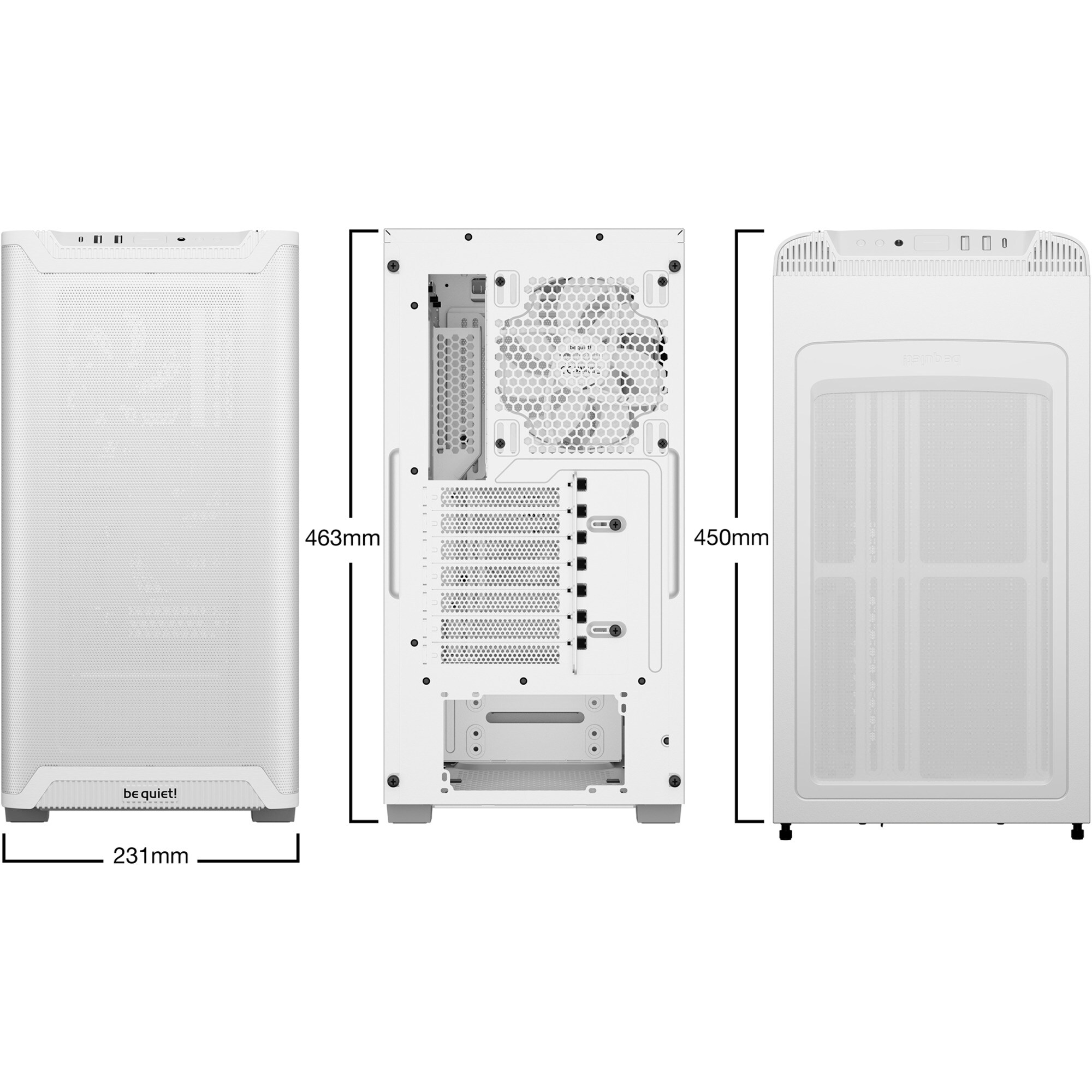 be quiet! Tower-Gehäuse PURE BASE 501 Airflow Window