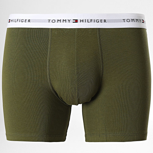 Lot De 3 Boxers 2941 Vert Kaki Jaune Bleu Clair