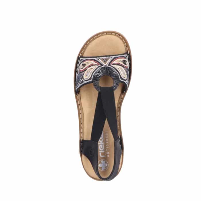 Rieker Sandal Dame 608B4-00
