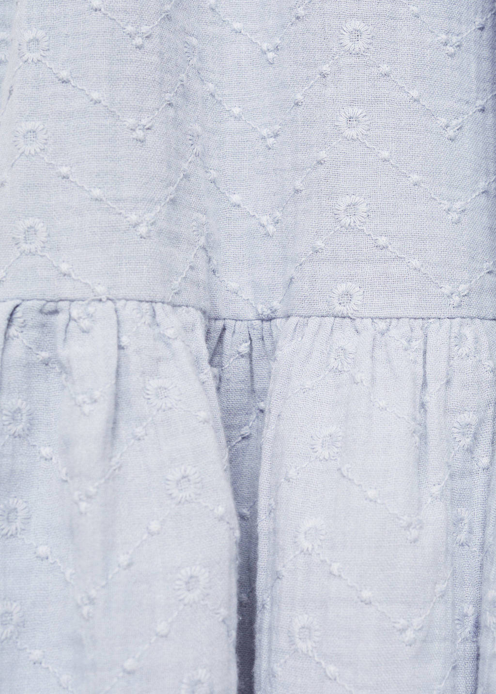 Mango Kids A-lijn jurk pastelblauw