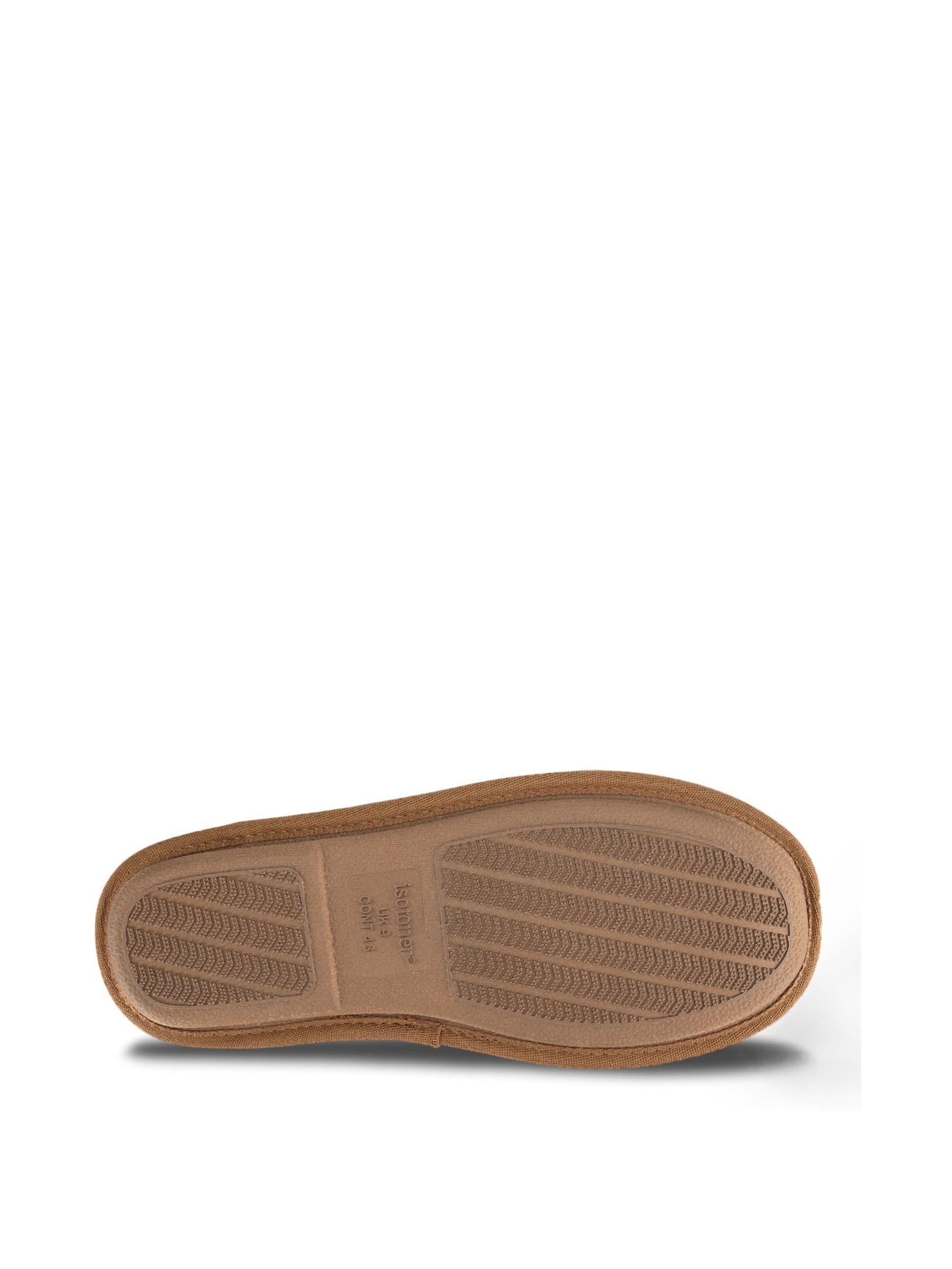 Totes Isotoner Mens Suede Mules With Water Repellency