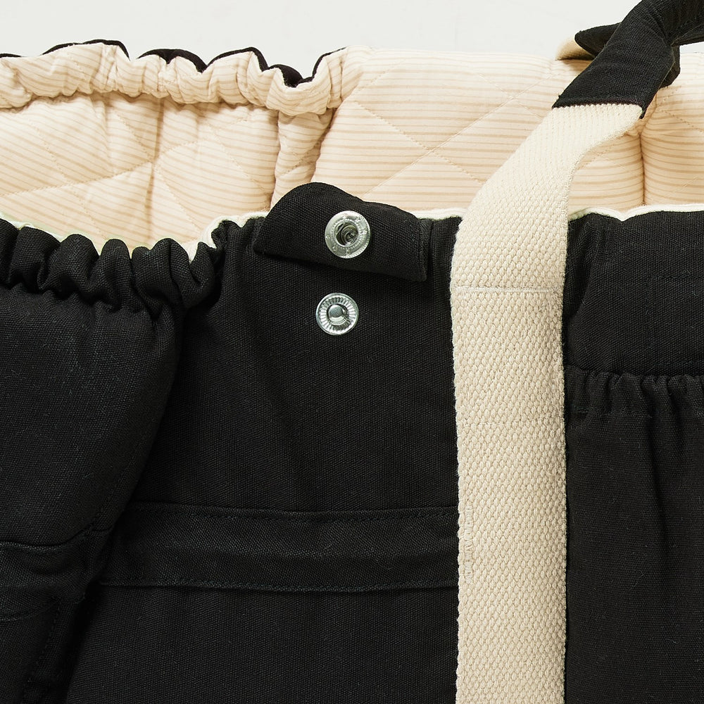 Køb COPENHAGEN COLORS Black With Cream Solid Stripe Organic Multifunctional Babylift Vol. 2