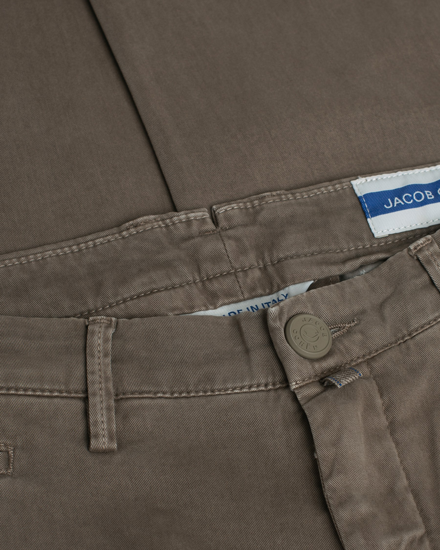 Jacob Cohën Bobby Cotton Chinos Light Brown