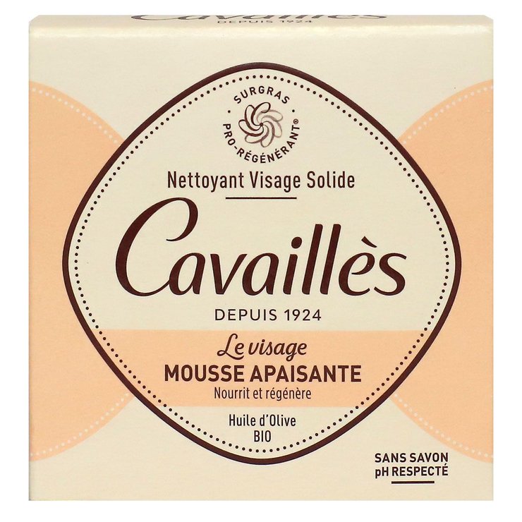 Nettoyant visage solide mousse apaisante 70g