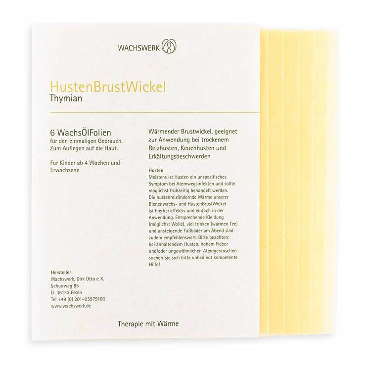 Husten Brust Wickel Thymian Wachswerk, 6 St