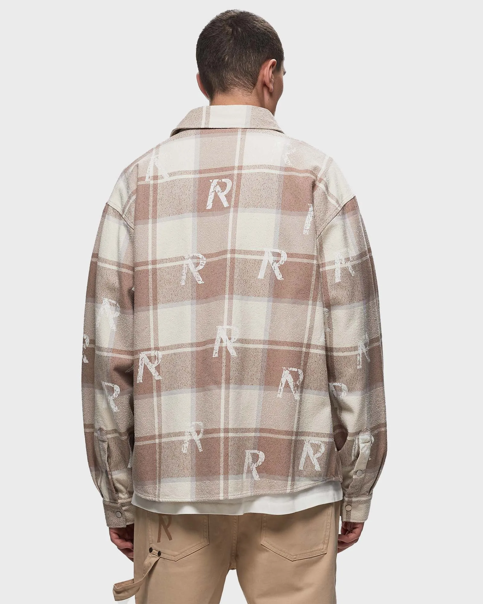 Represent ALL OVER INITIAL FLANNEL SHIRT