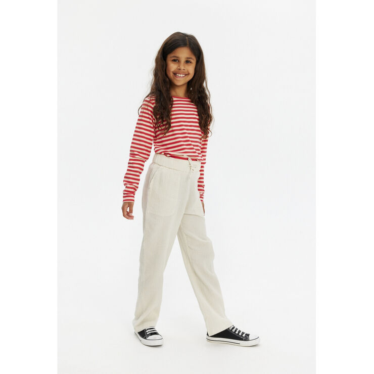 The New TNFie L_S Rib Tee Geranium