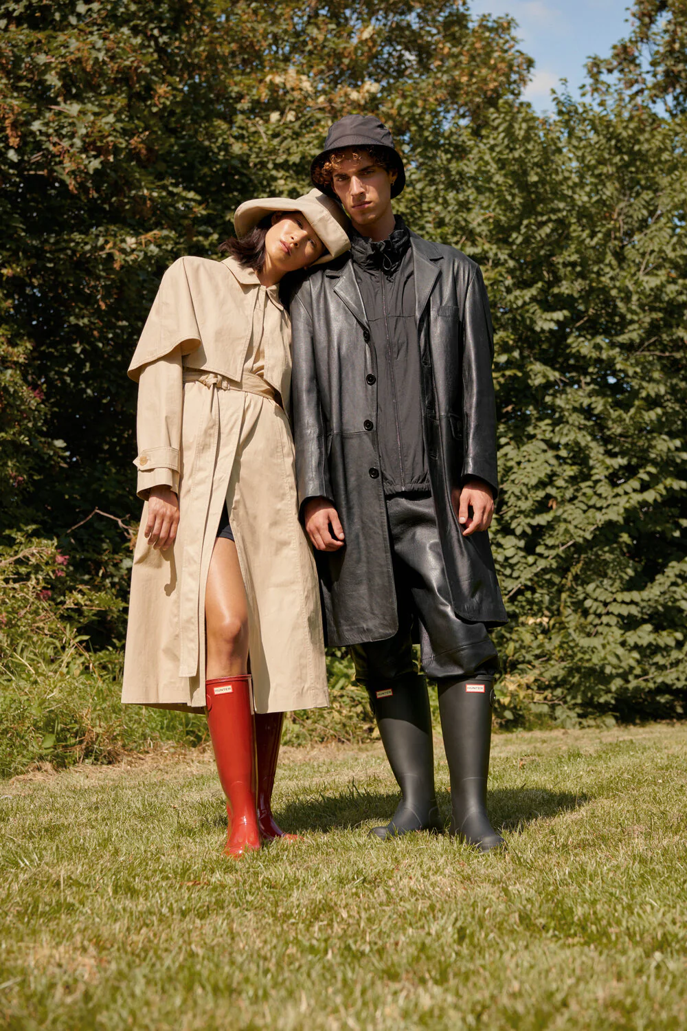 Hunter  Original Tall Gloss gummistøvle - Military Red