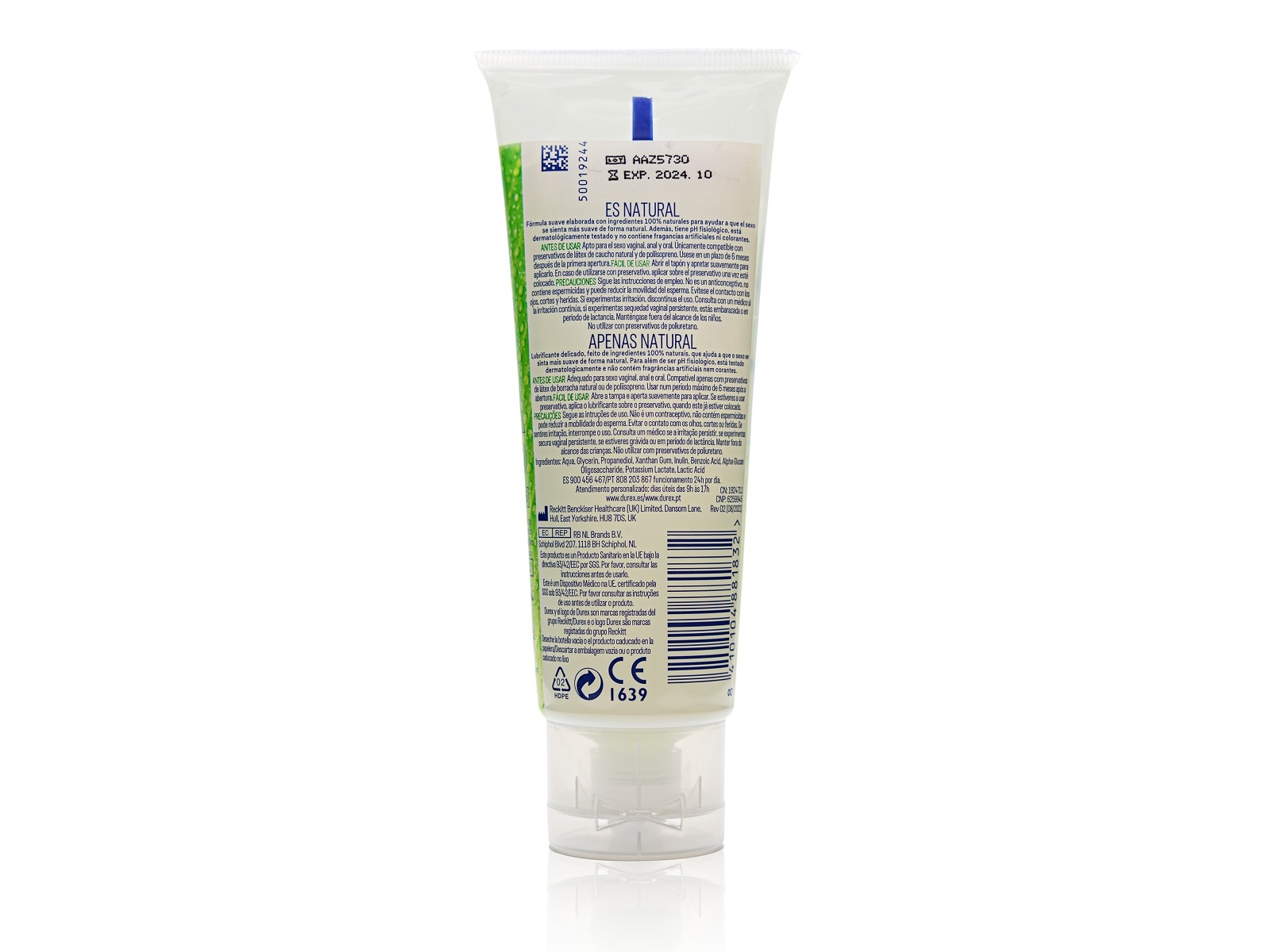 GEL DUREX LUBRIFICANTE NATURALS GEL ÍNTIMO 100ML