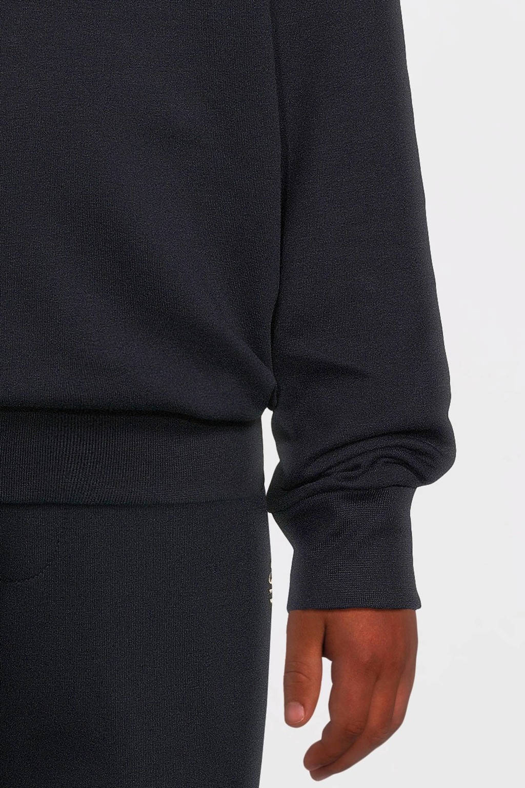 Moodstreet gebreide sweater Sev met printopdruk donkerblauw