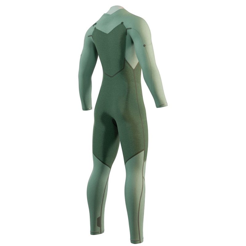 Combinaison neoprene mystic motion 3-2 frontzip black sand