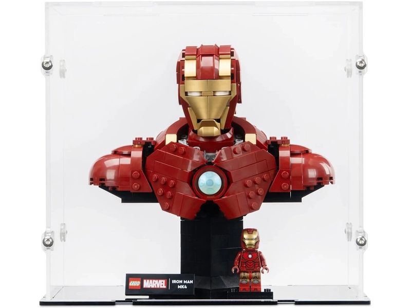 iDisplayit Acryl-Display für Iron Man MK4 76327 Elegantes Acryl-Display für die LEGO Sammlung
