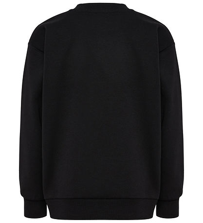 Hummel Sweatshirt - hmlJR Loose Rundhalsausschnitt - Schwarz m.
