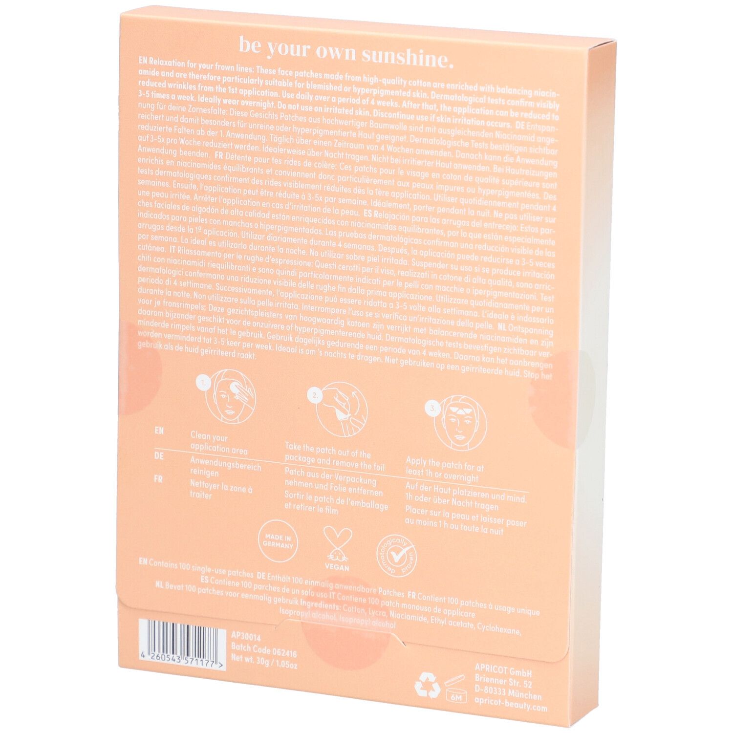 APRICOT Facial Patches Niacinamide