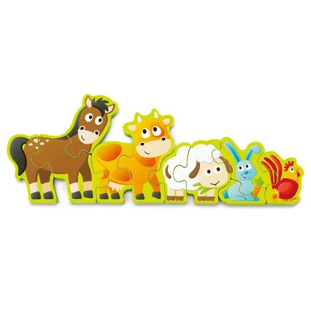 Hape Puzzle Zahlen & Farmtiere