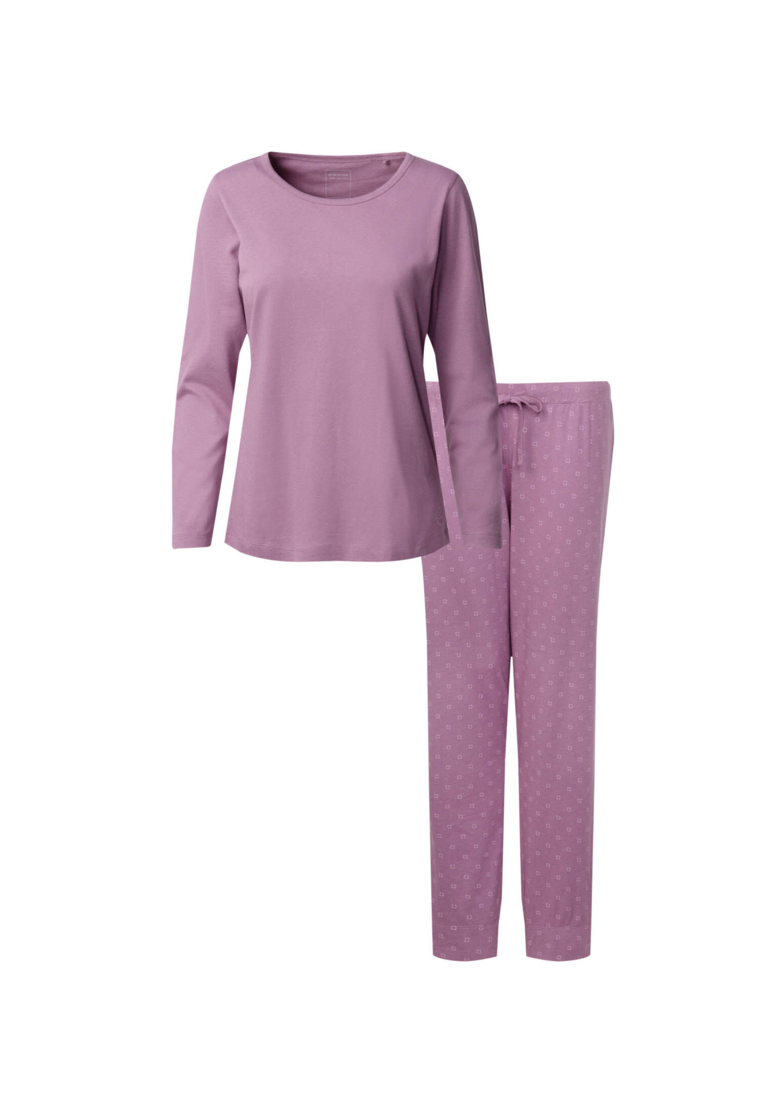 Seidensticker| Damen Pyjama Schwarze Rose