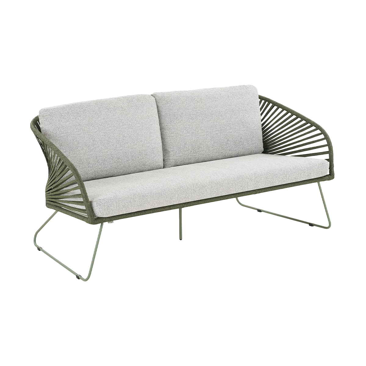Tuin loungeset Mischa 5-delig - met zitkussens Groen