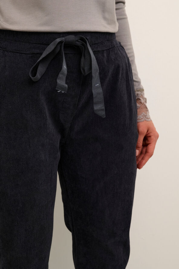 Cream CRLena Slim Pant Anthracite grey dye wash