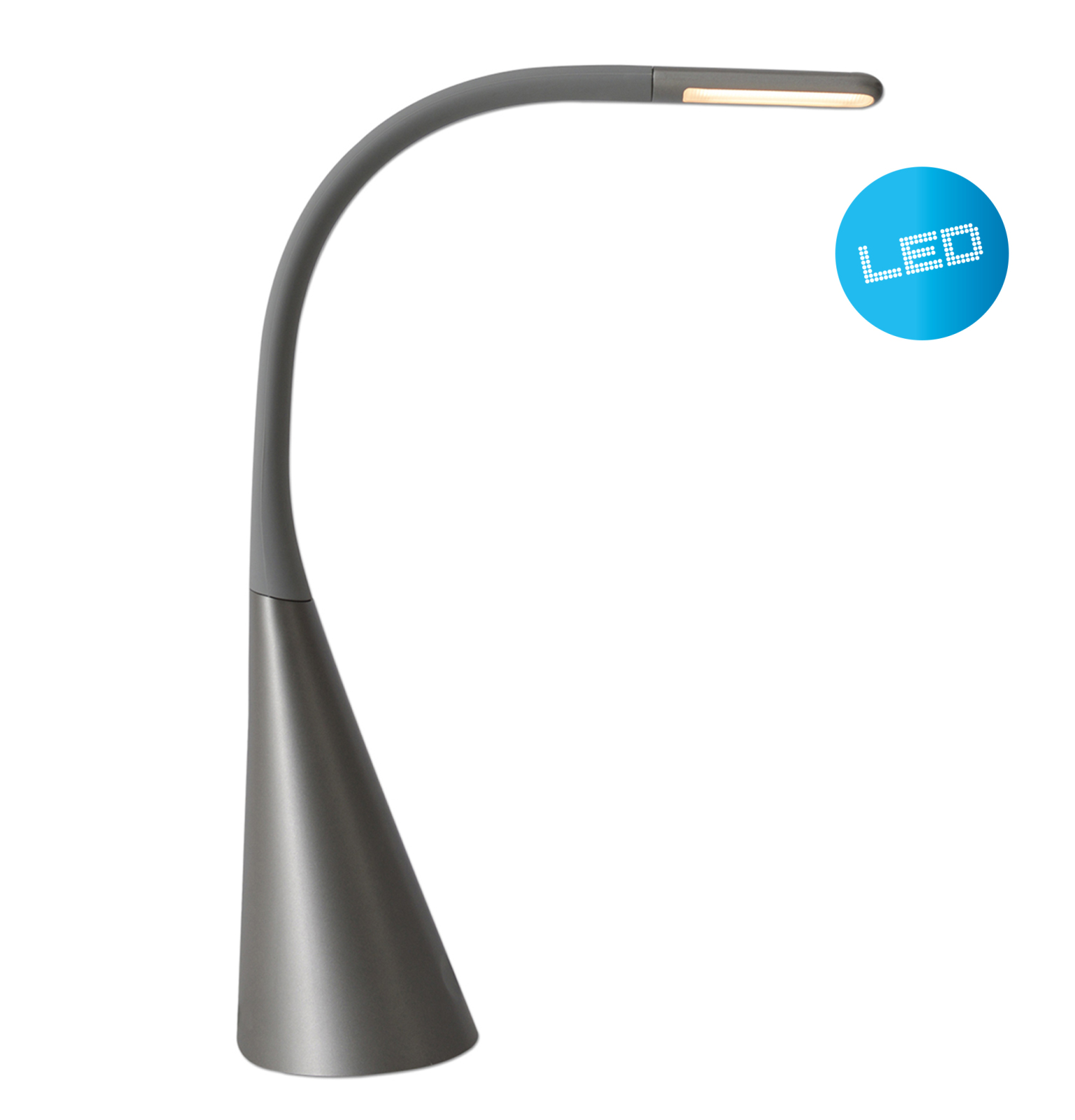 LED-Tischleuchte ALF - grau - dimmbar - 65 cm