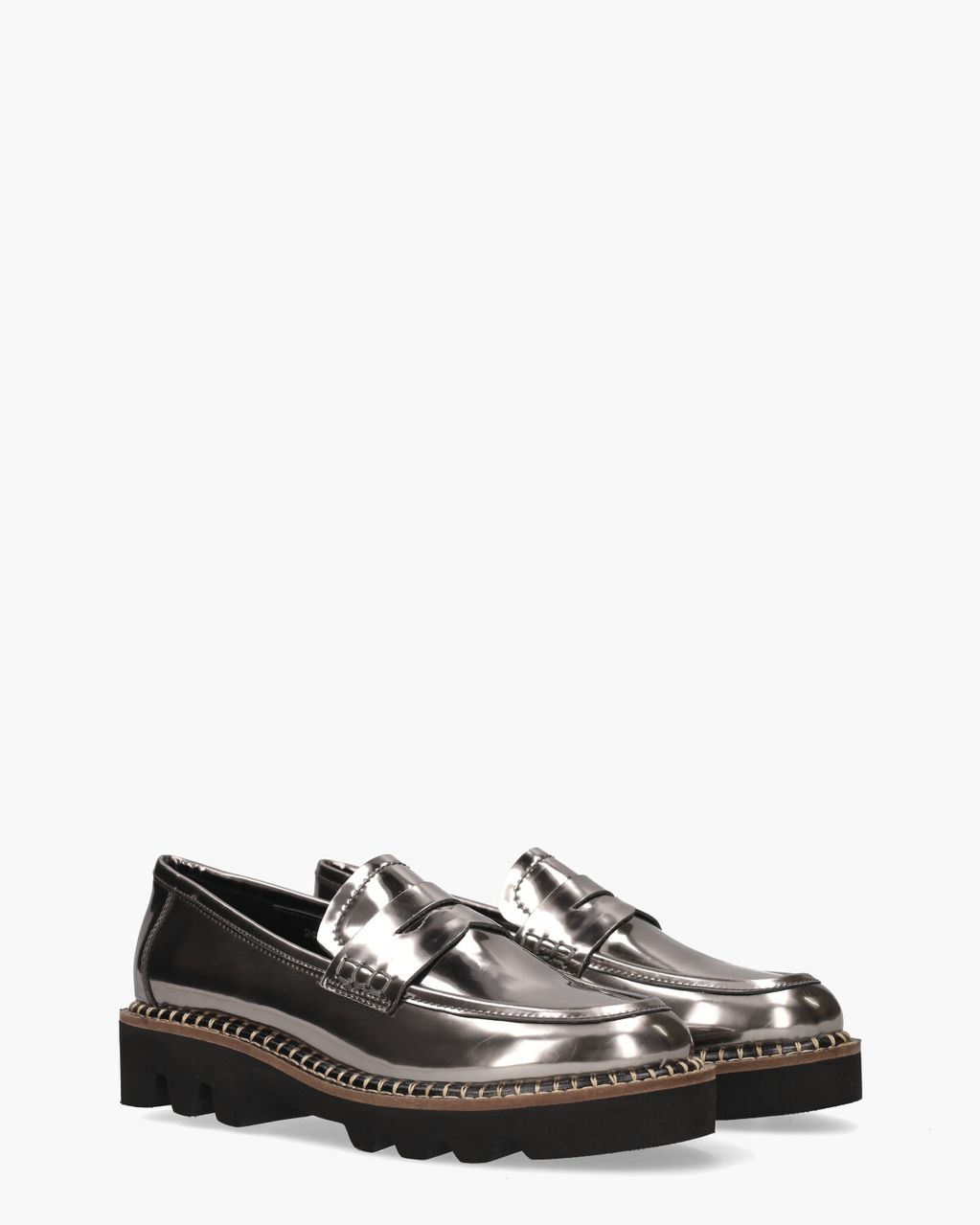 Di Lauro Pearl Zilver Damesloafers
