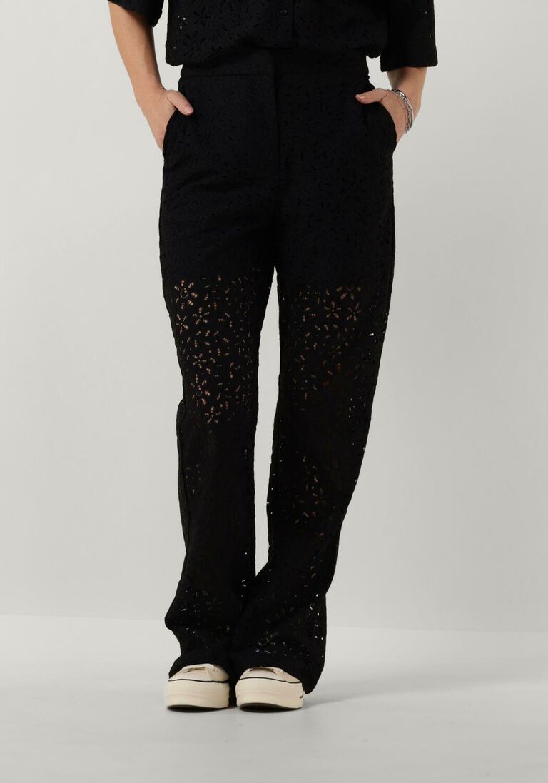 SELECTED FEMME zwarte selected femme flared broek slfkarola hw flared lace pant