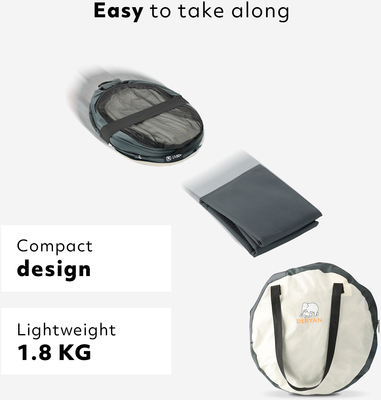 Deryan UV-Telt med Madrass Baby, Luxe Cream