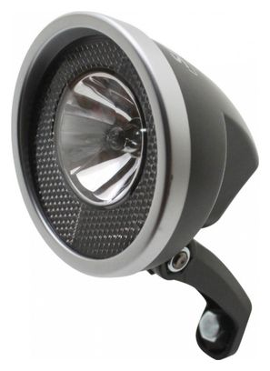 ECLAIRAGE VELO A DYNAMO AV SUR FOURCHE P2R HALOGENE 10 LUX ON-OFF (80mm) NOIR