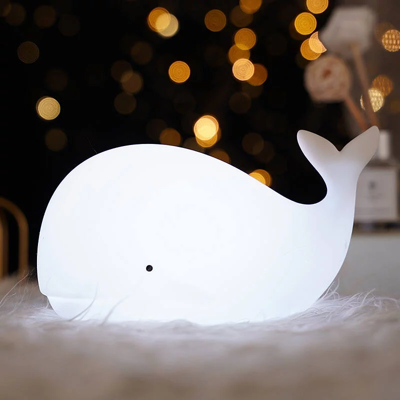 VEILLEUSE BALEINE EN SILICONE RECHARGEABLE