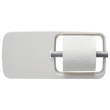 Tiger Toiletrolhouder TESS met planchet wit/lichtgrijs