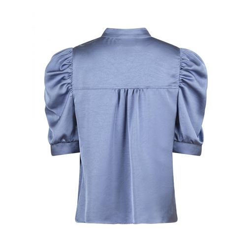 Neo Noir Roella Heavy Sateen Bluse, Smoke Blue, 40
