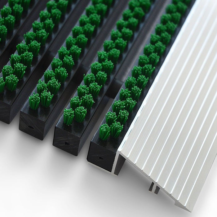 Deurmat - Profi Brush - Vuilvangmat met aluminium frame / Groen 60 x 90 cm